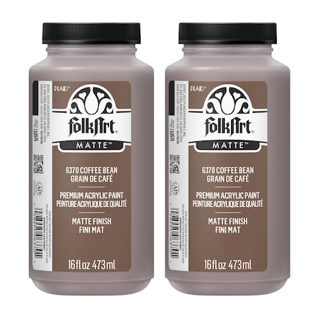 Folkart Acrylic Paint, Matte, Acrylic Base, Coffee Bean 6370