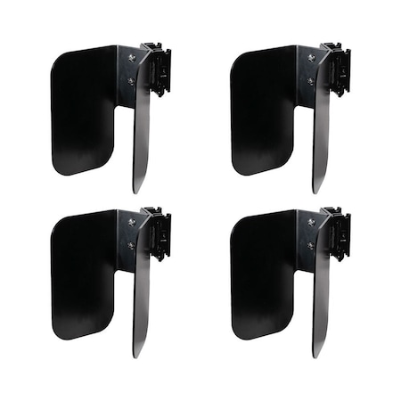 Mytee Products 4PK E-Track Wheel Chock for E-Track System, Compatible w/ 7in Wide Tires, 4PK ETK-MCWChockx4