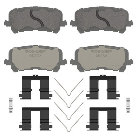 Wagner Brake OEX Rear Disc Brake Pad Set Premium Ceramic,  OEX1724