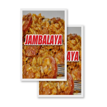 Signmission Jambalaya, Vinyl Decals Only 24 Inch x 36 Inch, Vinyl Decal, 2PK DSB-2436-2PACK-Jambalaya
