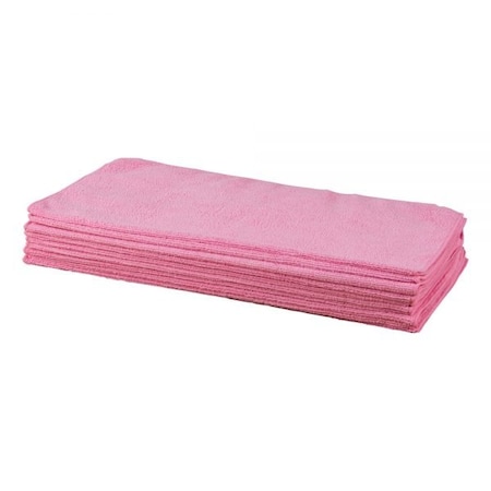 M&B Absorbents Microfiber Towel, Pink, 16 in.x16 in., 200PK MF-1616-P