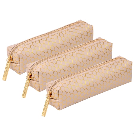 Pukka Pads Pencil Case, Haze, Taupe, 3PK 9981(TE)-HZE