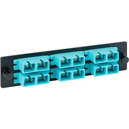 Icc Adapter Panel, 6 Duplex SC, 12F, Aqua MM ICFOPC161G