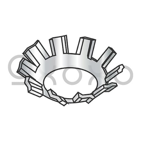 Oxoxo 1/4 External Tooth Countersunk Lock Washer 18 8 Stainless Steel, 1000PK 441524