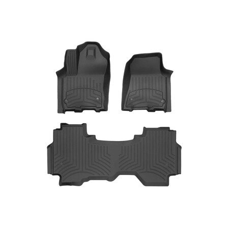 Weathertech Black, Front and Rear FloorLiner HP 4418771IM-4414284IM