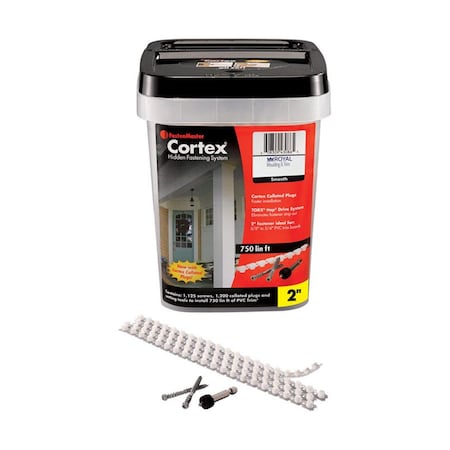 Fastenmaster Cortex No. 9 x 2 in. Star Coated Trim Screws with Plugs, 1125PK FA5801