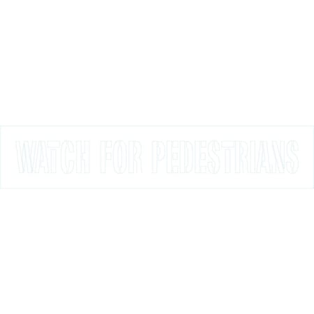 Lyle Watch For Pedestrians, 60x12, Non-Reflective, None G-16932-NS_60x12