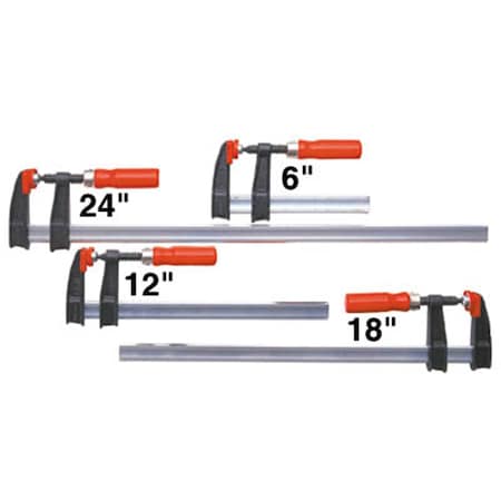 Gloveworks Hd Bessey 2.5 x 12 in. Regular Duty Tradesmen Bar Clamp ACTGJ2.5 12