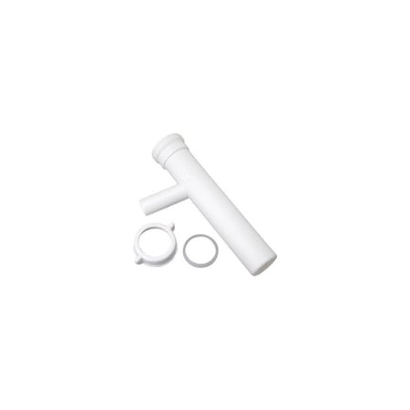 Master Plumber Dishwasher Branch Tailpiece, White Plastic, 8-In. 495-762
