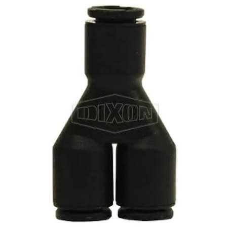 Dixon Legris by Push-In Wye-Connector, 6 mm Nominal, Tube, 290 psi Pressure, Nylon, Domestic 31400600