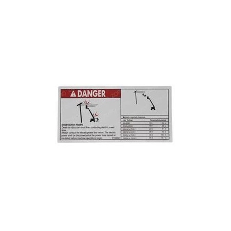 Genie REPLACEMENT DECAL, DANGER ELECT HAZARD 114390GT