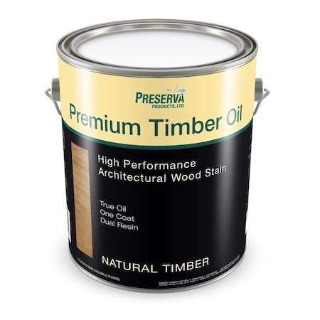 Preserva Wood Premium Transparent Matte Natural Timber Oil-Based Alkyd Penetrating Timber Oil 1 gal 70102
