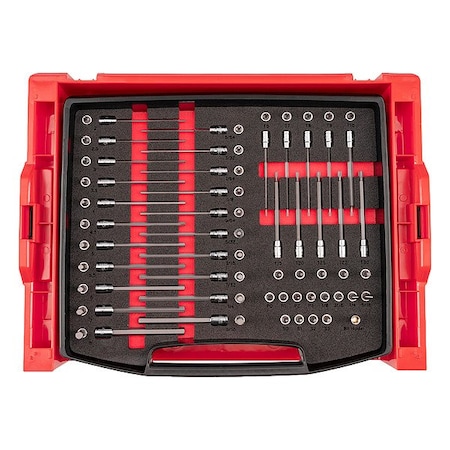 Tekton Socket Set, Steel, 17 1/2 in L SHB90701