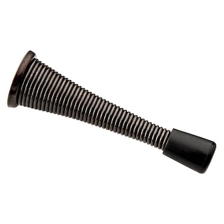 National Hardware Door Stop, 3 in Projection, Steel, Oil-Rubbed Bronze, 2PK N331-132