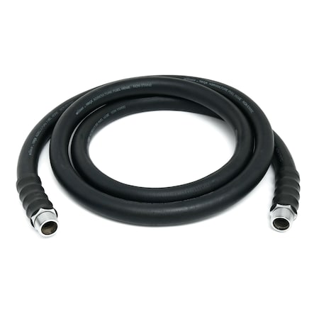 Oilshield OilShield 1" x 10' Rubber Farm Fuel Transfer Hose with Static Wire OSFHONE10