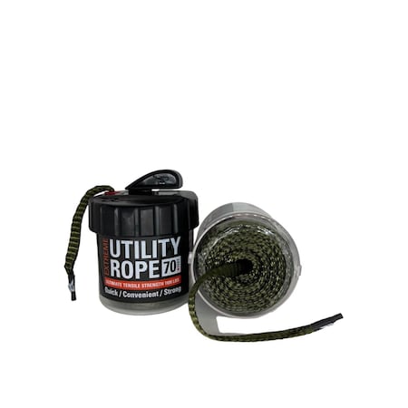 Rapid Rope 3/8 in. D X 70 linear ft L Olive Drab Braided Polyester Rope RRMCODFG6116