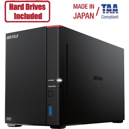Buffalo LinkStation SoHo 720 2-Bay Professional Office NAS 8TB (2x4TB) with Hard Drives Included LS720D0802B