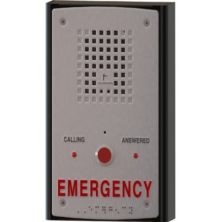 Talk-A-Phone Talkaphone AOR Analog Call Station - Surface-mountable for Emergency, Indoor - Metal AOR-CSE-SM