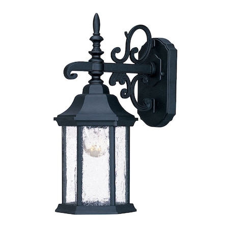 Homeroots Narrow Matte Black Domed Hanging Lantern Wall Light 399224