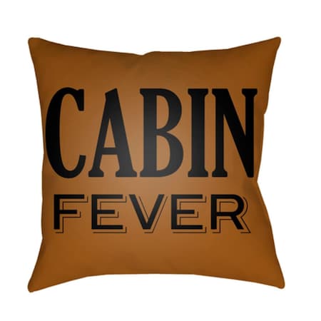Artistic Weavers Lodge Cabin Cabin Fever Poly Filled Pillow - Tan & Black - 16 x 16 in. LGCB2034-1616