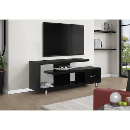 Monarch Specialties Tv Stand, 60 Inch, Console, Storage Cabinet, Living Room, Bedroom, Laminate, Brown I 2572