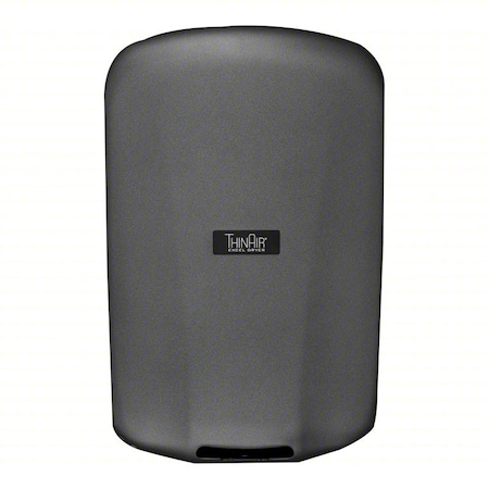 Excel Dryer Automatic Hand Dryer, 14 sec Dry, 208 to 277V AC, Gray, Textured Graphite 328116