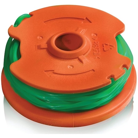 Worx Spool and Line, 0.080 in Dia, 20 ft L, Co-Polymer Nylon Resin, Green WA0014