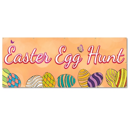 Signmission Easter Egg Hunt, 48 Inch, Banner B-120-30370