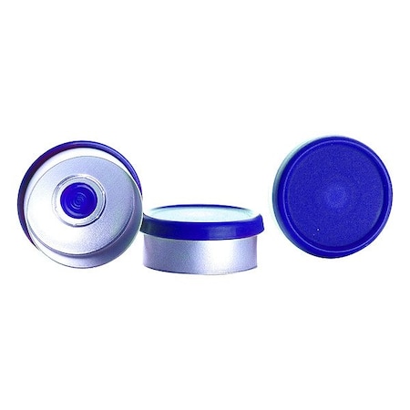 Wheaton Lab Bottle Caps, Blue, 20 mm Dia, PK125 W988012-S