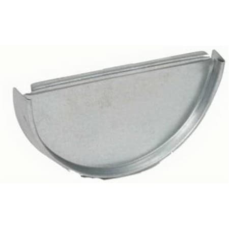 Swivel CEN265 5 in. Galvanized Half Round End Cap SW597868