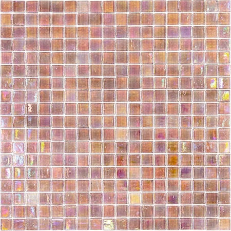 Apollo Tile Skosh 11.6 in. x 11.6 in. Glossy China Pink Glass Mosaic Wall and Floor Tile 18.69 sqft/case, 20PK APLNB88PK226A