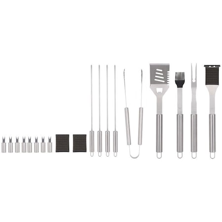 Omaha BBQ Grill Set, Steel, Stainless Steel JJ18626-A