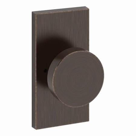 Baldwin Privacy Contemporary Knob and Contemporary 5in Rose with 6AL Latch and Dual Strike Venetian PVCONCFR112