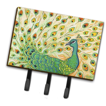 Carolines Treasures 6 x 2 x 9 in. Pretty Pretty Peacock Leash or Key Holder PPD3021TH68