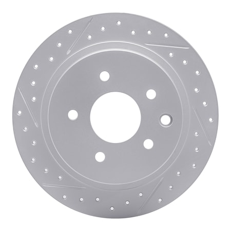 Dynamic Friction Co DFC Geoperformance Rotor - Drilled and Slotted 830-67050L