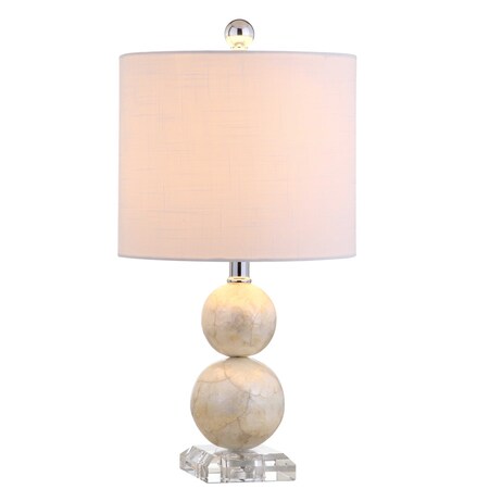 Jonathan Y Bailey 19" Seashell LED Table Lamp, Ivory JYL1023A