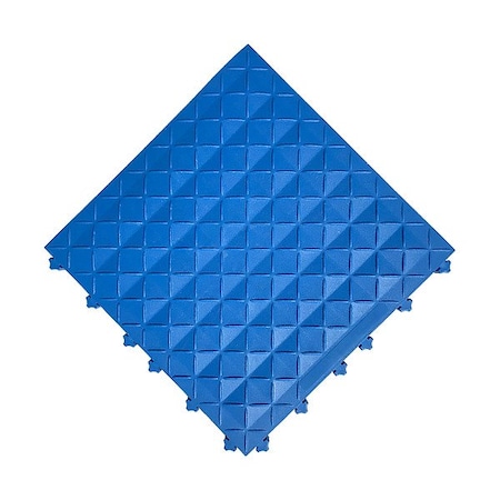 Safe-Flex Interlocking Antifatigue Mat, PK 10 RT1-BLU