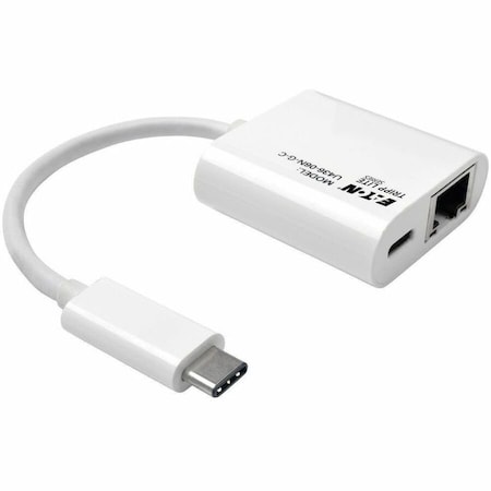 Tripp Lite USB-C TO GIGABIT ETHERNET NETWORK ADAPTER W/ USB-C CHARGING PORT U436-06N-G-C