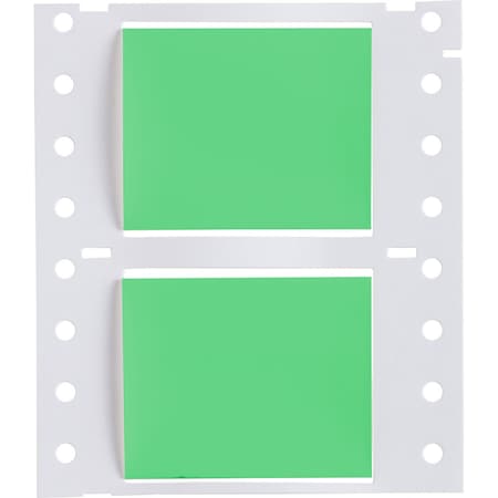 Brady PermaSleeve HX Heat Shrink Double Sided Wire Marking Sleeves, 1 in. Dia x 2 in. W, Green, Roll of 2500 2HX-1000-2-GR-J