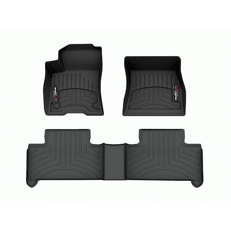 Weathertech Black, Front and Rear Floorliners 441772-1-2