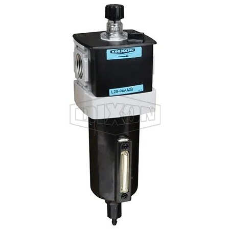 Dixon Wilkerson by EconOmist Standard Lubricator, 1/2 in NPT/BSPP-G Port, 184 SCFM Flow Rate, 250 psi Pres L28-04AMB