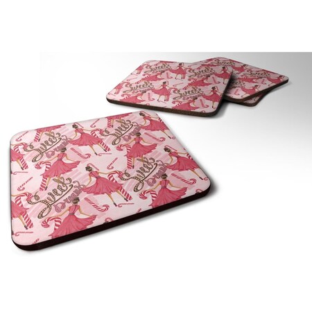 Carolines Treasures Watercolor Sweets Galore Foam Coaster, Set of 4 BB7563FC