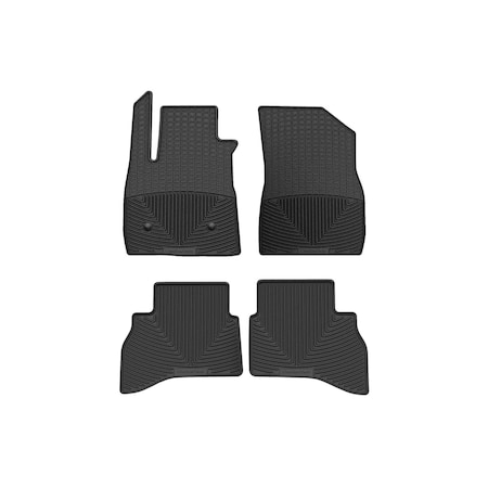 Weathertech Black, Front and Rear All Weather Floor Mats W556-W560