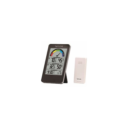 Taylor Wireless Weather Station, Wireless Sensor, Black 1752