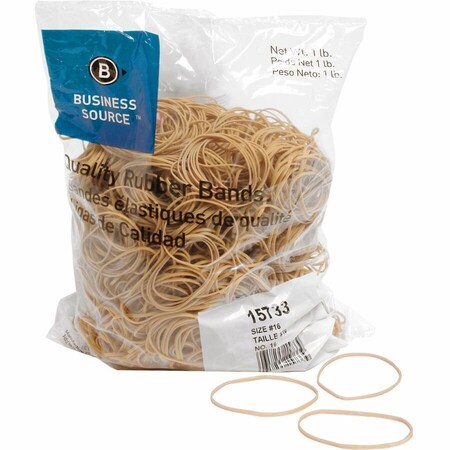 Business Source RUBBERBANDS, SIZE #16, 1LB, PK1800 BSN15733