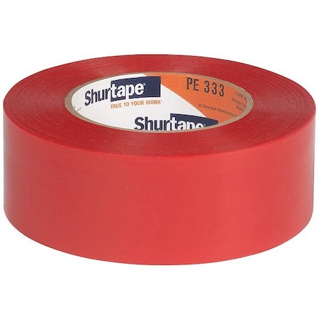 Shurtape Film Tape, Red, 60 yd L, 1-7/8 in W 152352