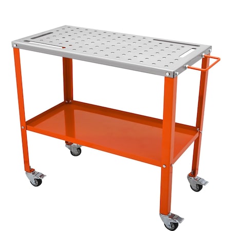 Vevor 36 inx18 in Welding Table 1200lbs Load Capacity Steel Welding Workbench Table WT1200