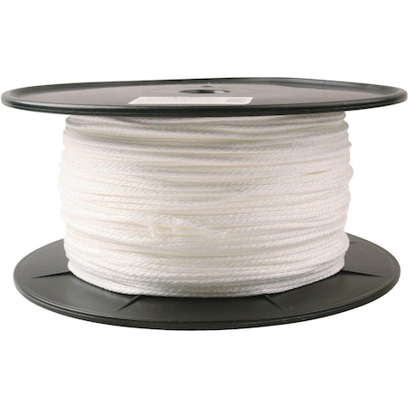 All-Source 1/8 In. x 1000 Ft. White Braided Nylon Rope 741059