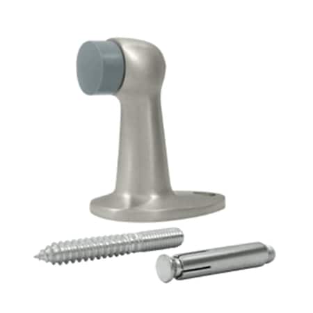 Patioplus 2.87 in. Floor Door Bumper, Satin Nickel - Solid PA877989