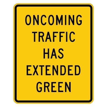 Sign Solutions Usa Traffic Sign, 24 in Width, Aluminum Sign, Vertical Rectangle DUS12DFY2430W25-1